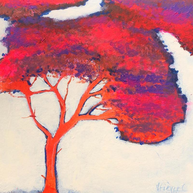 Peinture Ombres sur le feuillage par Fièvre Véronique | Tableau Figuratif Nature Acrylique