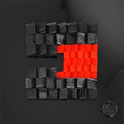 Peinture Avarna par Bauquel Véronique | Tableau Abstrait Acrylique, Bois, Collage Minimaliste