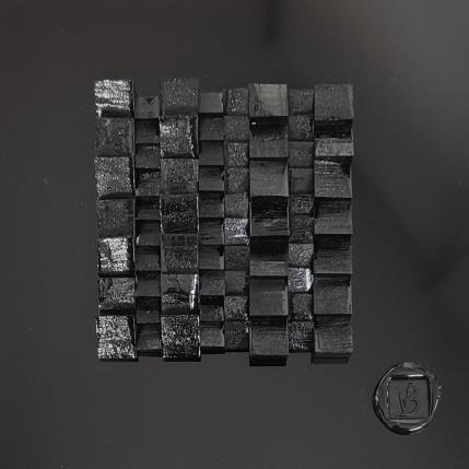 Peinture Macao par Bauquel Véronique | Tableau Abstrait Acrylique, Bois, Collage Minimaliste