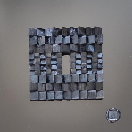 Peinture Kuyshu par Bauquel Véronique | Tableau Abstrait Acrylique, Bois, Collage Minimaliste