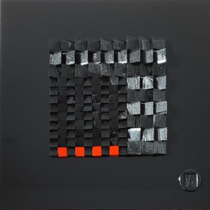 Peinture Niagara par Bauquel Véronique | Tableau Abstrait Acrylique, Bois, Collage Minimaliste