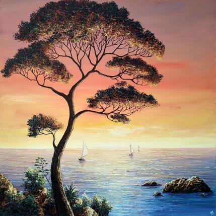 Peinture Rêverie d'Automne par Blandin Magali | Tableau Figuratif Huile Paysages