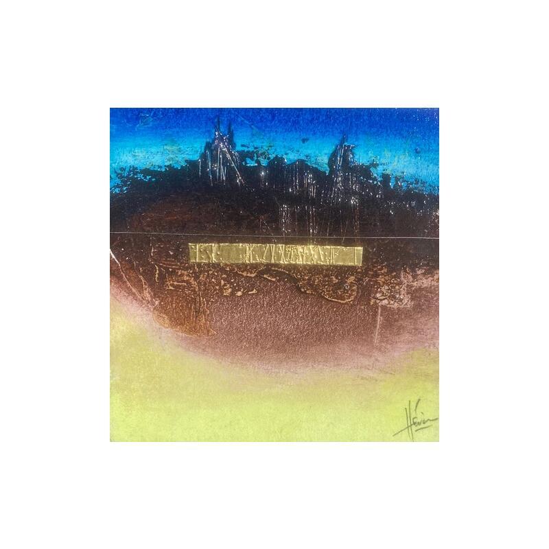 Peinture Abstraction # 3737 par Hévin Christian | Tableau Abstrait Minimaliste Huile Acrylique Pastel