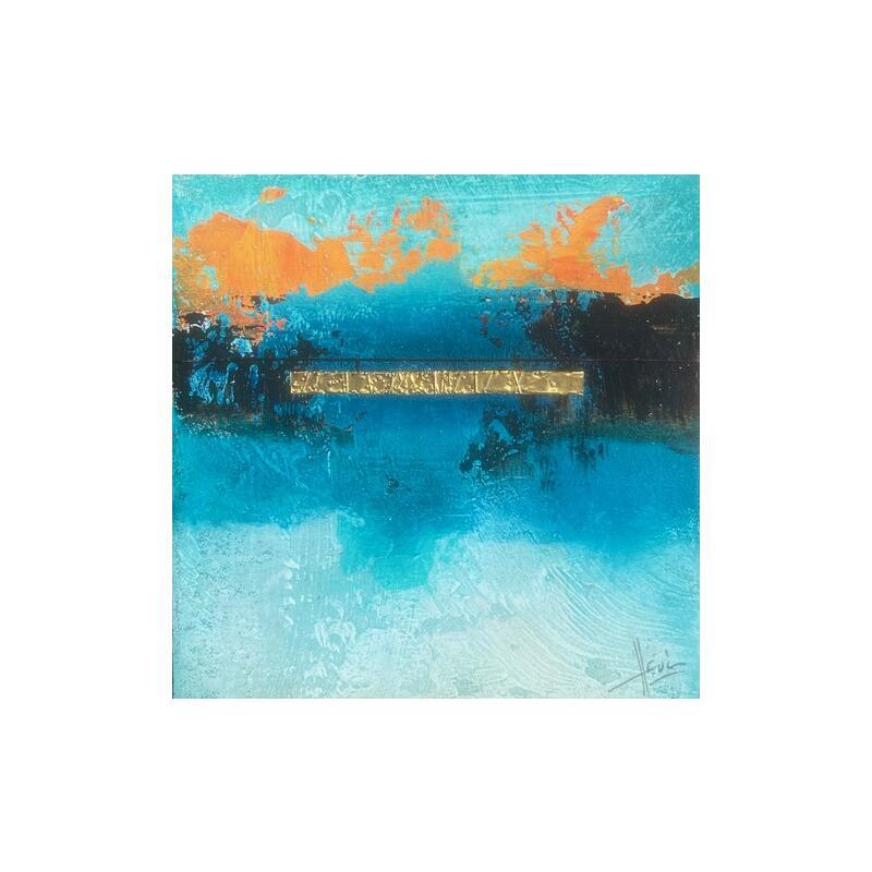 Gemälde Abstraction # 3738 von Hévin Christian | Gemälde Abstrakt Minimalistisch Öl Acryl Pastell