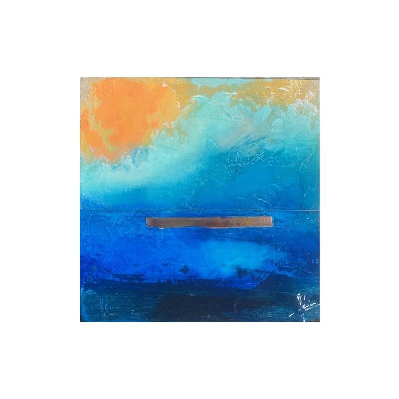 Peinture Abstraction # 3733 par Hévin Christian | Tableau Abstrait Minimaliste Huile Acrylique Pastel