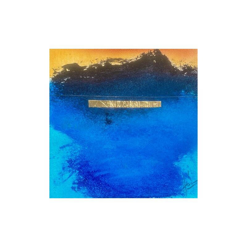 Gemälde Abstraction # 3736 von Hévin Christian | Gemälde Abstrakt Minimalistisch Öl Acryl Pastell