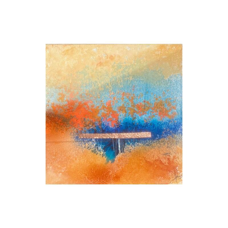 Painting Abstraction # 3730 by Hévin Christian | Painting Abstract Minimalist Oil Acrylic Pastel