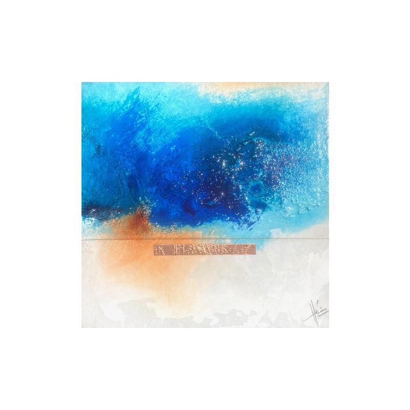 Painting Abstraction # 3728 by Hévin Christian | Painting Abstract Minimalist Oil Acrylic Pastel