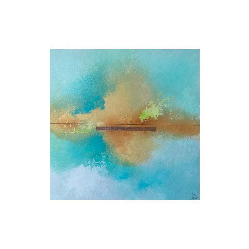 Peinture Abstraction # 3717 par Hévin Christian | Tableau Abstrait Minimaliste Huile Acrylique Pastel