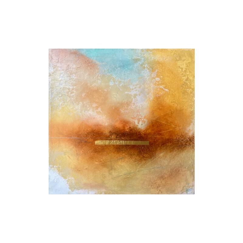 Painting Abstraction # 3721 by Hévin Christian | Painting Abstract Minimalist Oil Acrylic Pastel