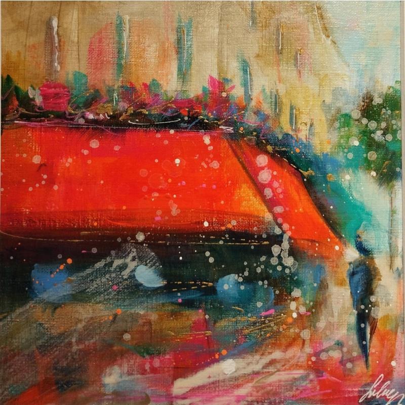 Painting Café rouge by Solveiga | Painting Acrylic