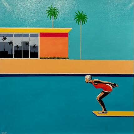 Peinture Before bigger splash par Trevisan Carlo | Tableau  Huile