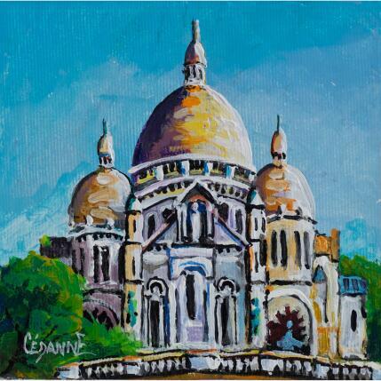 Painting Paris, le Sacré-Coeur by Cédanne | Painting Figurative Acrylic, Oil Architecture, Landscapes, Urban
