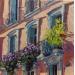 Pintura Les balcons en place Chemenereau por Brooksby | Pintura Figurativo Urbano Arquitectura Aceite