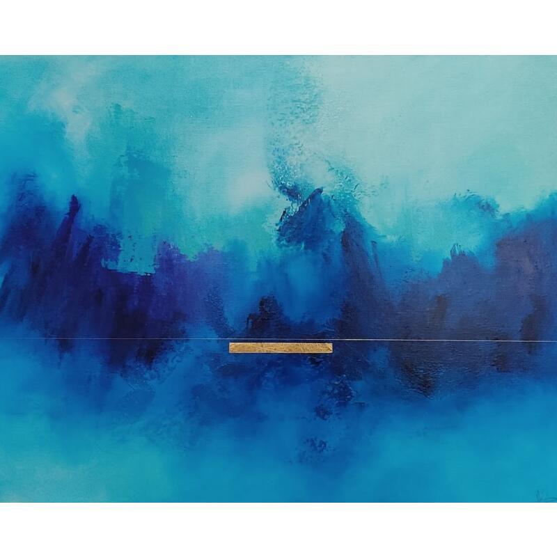 Peinture Abstraction #3351 par Hévin Christian | Tableau Abstrait Minimaliste Huile Acrylique Pastel