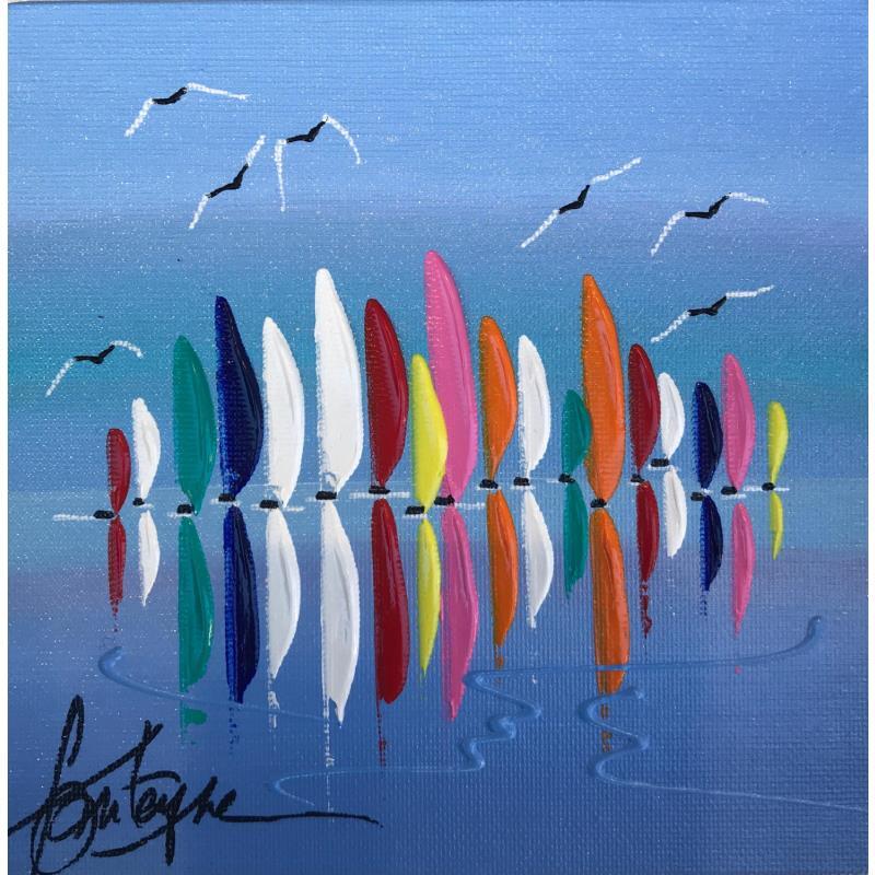 Painting Naviguer by Fonteyne David | Painting Figurative Marine Acrylic