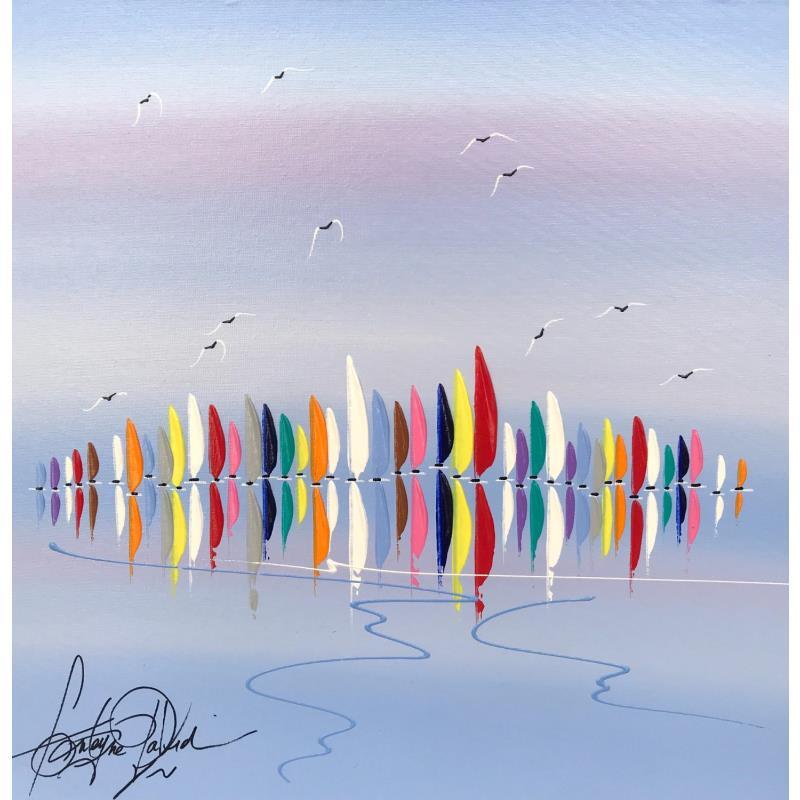 Painting Face aux beaux vents by Fonteyne David | Painting Figurative Marine Acrylic