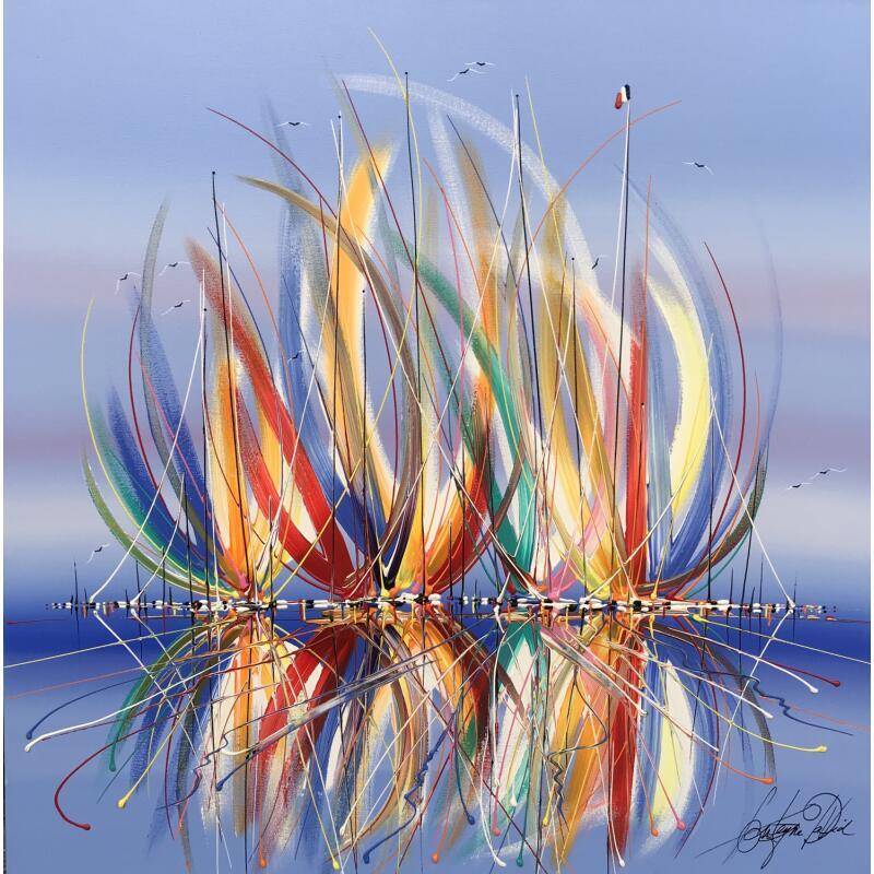 Painting Été festif by Fonteyne David | Painting Figurative Marine Acrylic