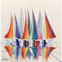 Painting Les vents du désir by Fonteyne David | Painting Figurative Acrylic Marine