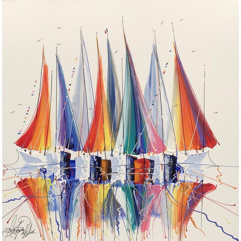 Painting Les vents du désir by Fonteyne David | Painting Figurative Marine Acrylic