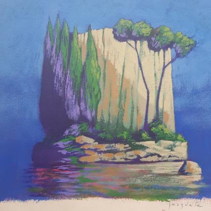 Gemälde Ile von Pasquale | Gemälde Figurativ Acryl Architektur, Landschaften, Natur