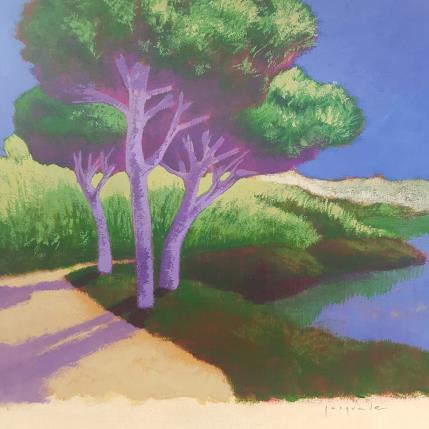 Gemälde Balade von Pasquale | Gemälde Figurativ Acryl Architektur, Landschaften, Natur