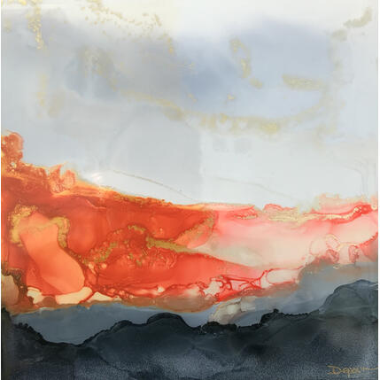 Painting 2378 Poésie Florale by Depaire Silvia | Painting Abstract Acrylic Landscapes, Minimalist