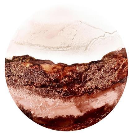 Painting 2379 Poésie Moccha Mousse by Depaire Silvia | Painting Abstract Acrylic Landscapes, Minimalist