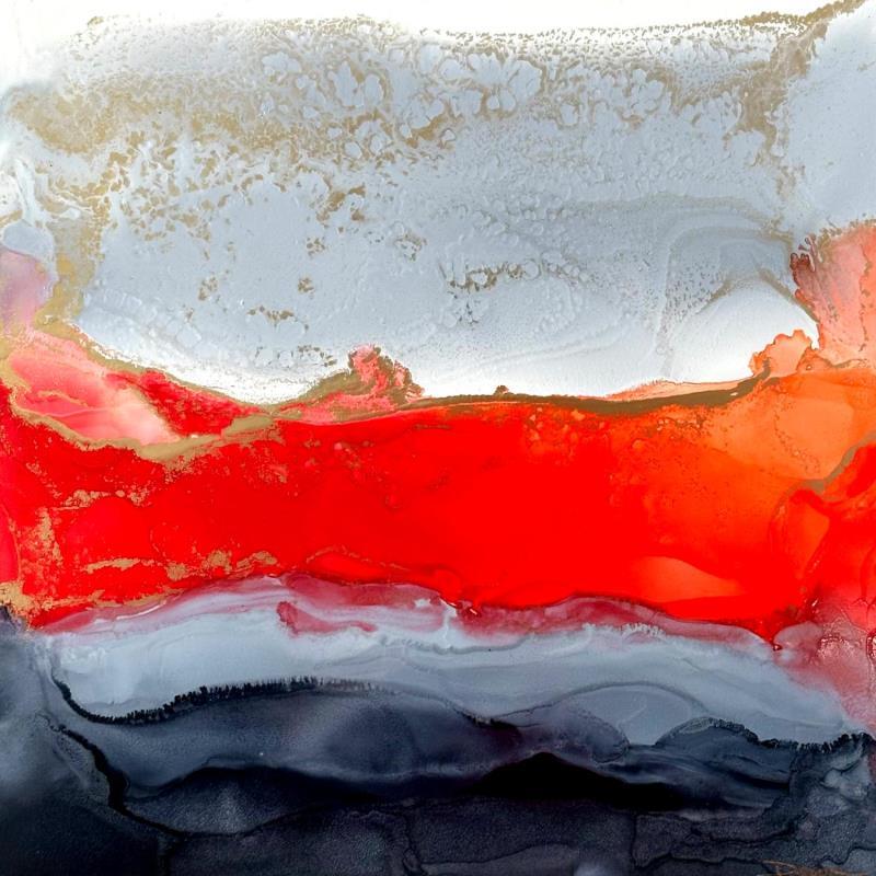 Peinture 2381 Poésie Florale  par Depaire Silvia | Tableau Abstrait Paysages Minimaliste Acrylique