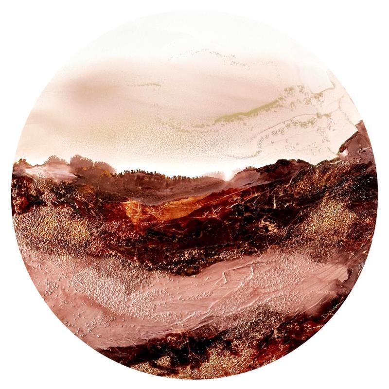 Painting 2382 Poésie Moccha Mousse by Depaire Silvia | Painting Abstract Landscapes Minimalist Acrylic