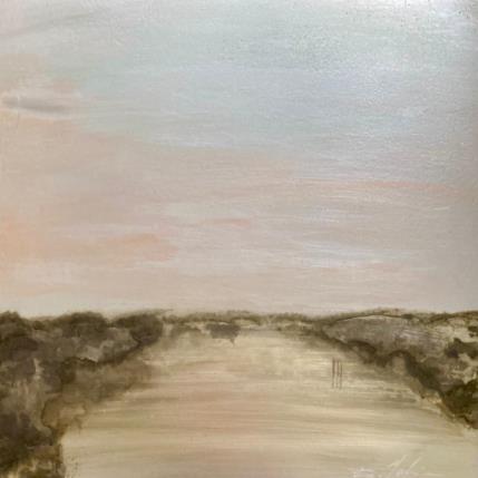 Peinture Canal aux Salins par Mahieu Bertrand | Tableau Figuratif Métal Paysages