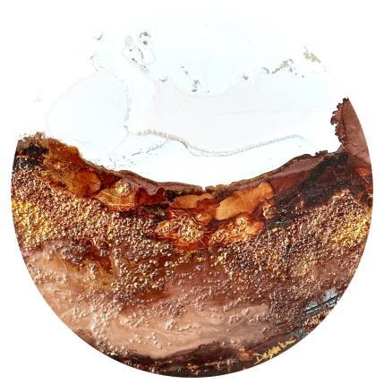 Peinture 2397 Mocha Mousse par Depaire Silvia | Tableau Abstrait Acrylique Minimaliste, Paysages