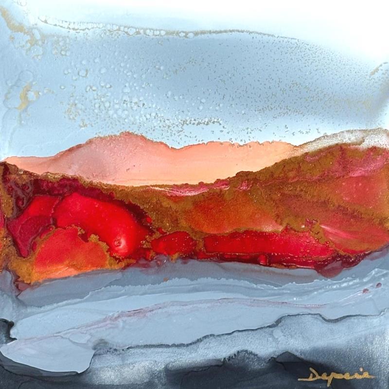 Peinture 2394 Poésie Florale par Depaire Silvia | Tableau Abstrait Paysages Minimaliste Acrylique