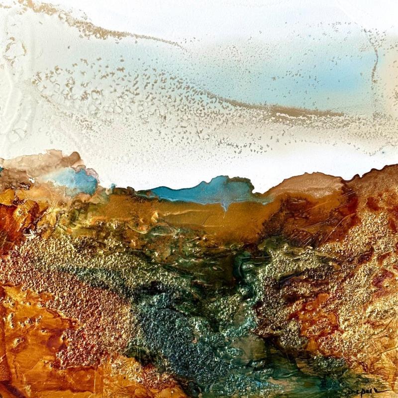 Peinture 2418 Bronze Âge par Depaire Silvia | Tableau Abstrait Paysages Minimaliste Acrylique