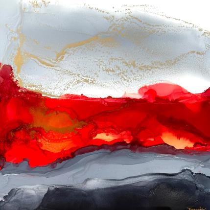 Peinture 2429 Poésie Florale par Depaire Silvia | Tableau Abstrait Acrylique Minimaliste, Paysages