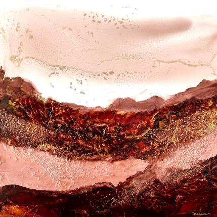 Peinture 2431 Mocha Mousse par Depaire Silvia | Tableau Abstrait Acrylique Minimaliste, Paysages