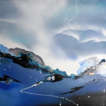 Peinture 945 A par Naen | Tableau Abstrait Acrylique, Encre