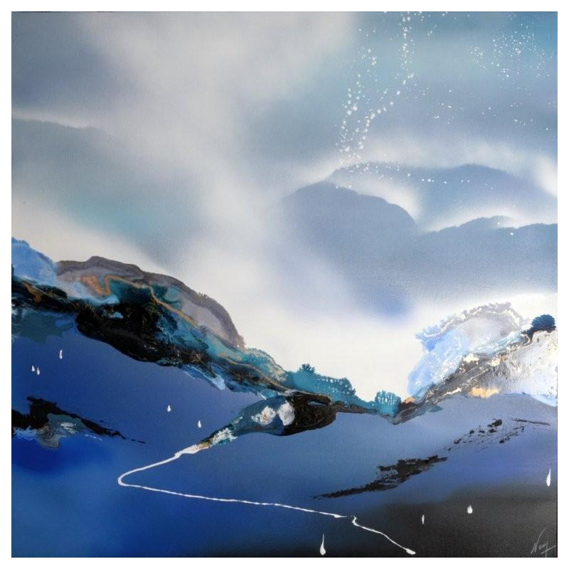 Painting 945  A by Naen | Painting Abstract Acrylic Ink