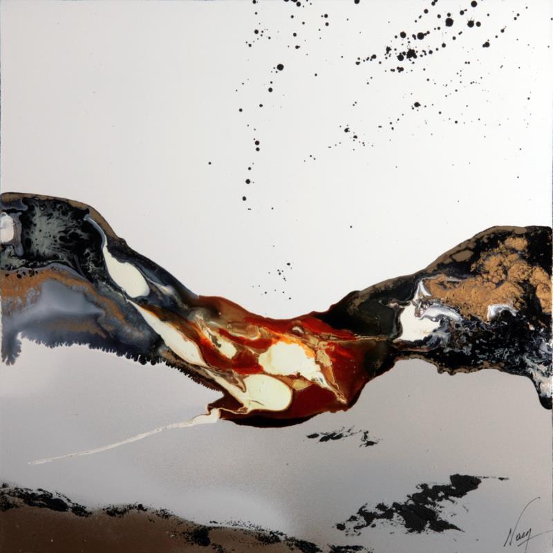 Peinture C3498 par Naen | Tableau Abstrait Nature Acrylique Encre