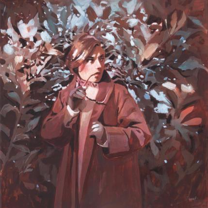 Painting Elle douta soudainement by Gemini. H  | Painting Realism Acrylic Portrait