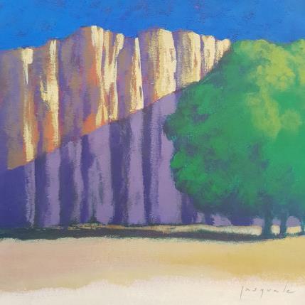 Painting Début de journée by Pasquale | Painting Figurative Acrylic Architecture, Landscapes, Nature