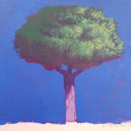 Gemälde Au milieu von Pasquale | Gemälde Figurativ Acryl Architektur, Landschaften, Natur