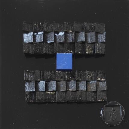 Painting Levy by Bauquel Véronique | Painting Abstract Acrylic, Gluing, Wood Minimalist