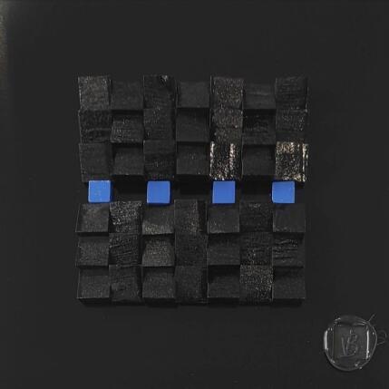 Painting Bologne by Bauquel Véronique | Painting Abstract Acrylic, Gluing, Wood Minimalist, Pop icons