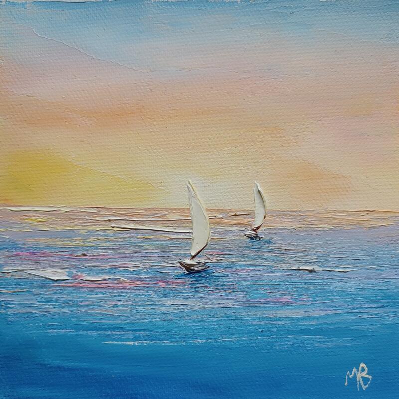 Painting Un rêve éveillé by Blandin Magali | Painting Figurative Landscapes Oil