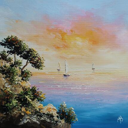 Peinture Explosion de couleurs par Blandin Magali | Tableau Figuratif Huile Paysages