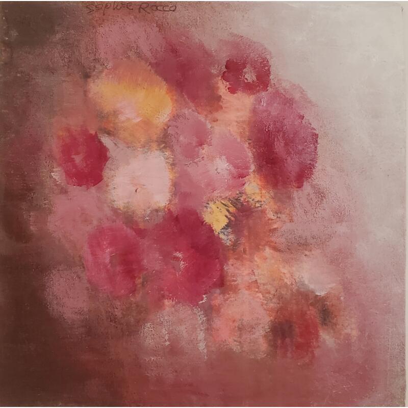 Peinture Jardin de l'âme par Rocco Sophie | Tableau Art Singulier Acrylique Collage Sable