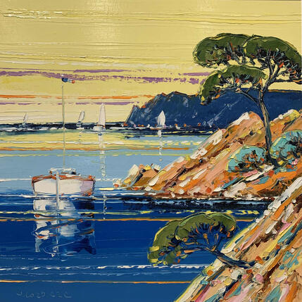 Peinture Versant sud par Corbière Liisa | Tableau Figuratif Huile Paysages
