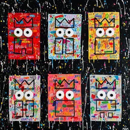 Peinture Bande de potes par Mam | Tableau Pop-art Carton Icones Pop, Portraits, Société