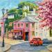 Peinture Paris Montmartre par Pigni Diana | Tableau Impressionnisme Paysages Urbain Architecture Huile